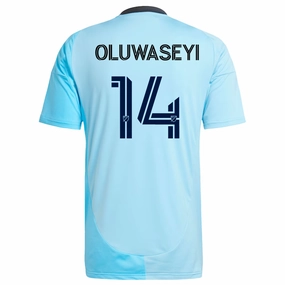 adidas Minnesota United Tani Oluwaseyi Away Jersey 25/26 (Zenith Blue) Wicking Interceptor Fabric