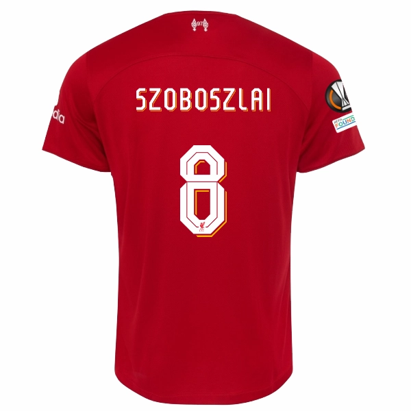 Nike Liverpool Dominik Szoboszlai Home Jersey w/ Europa League Patches 23/24 (Red/White) Flexible Apparel