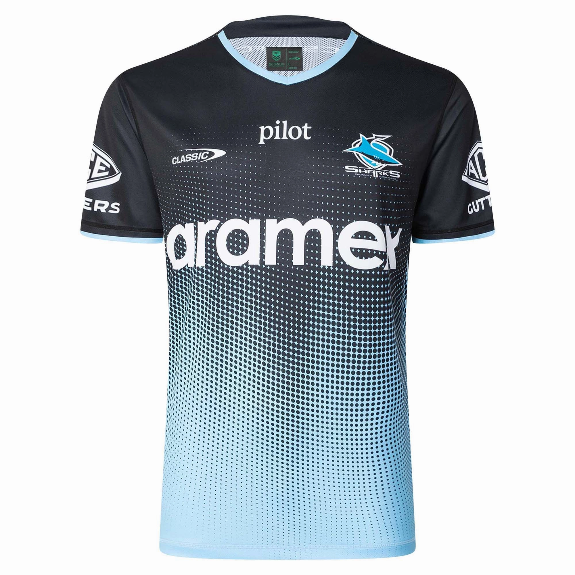 Men's NRL Cronulla-Sutherland Sharks 2025 Pro Training Tee Core Layer