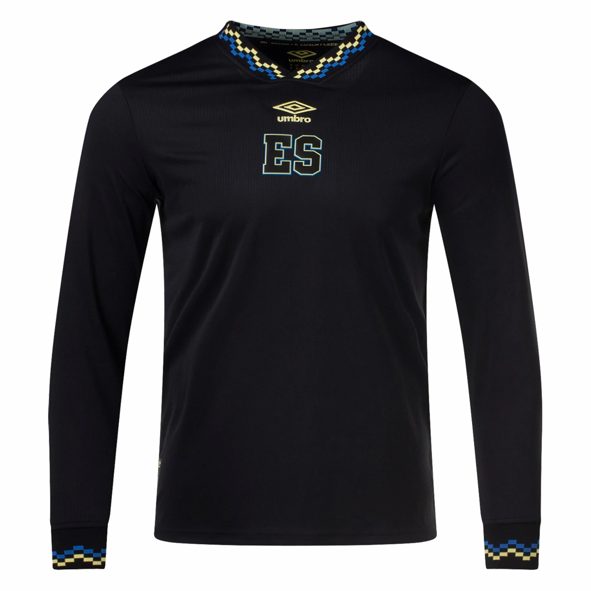 Eco Friendly Production Umbro El Salvador Third Jersey Long Sleeve 23/24 (Black)