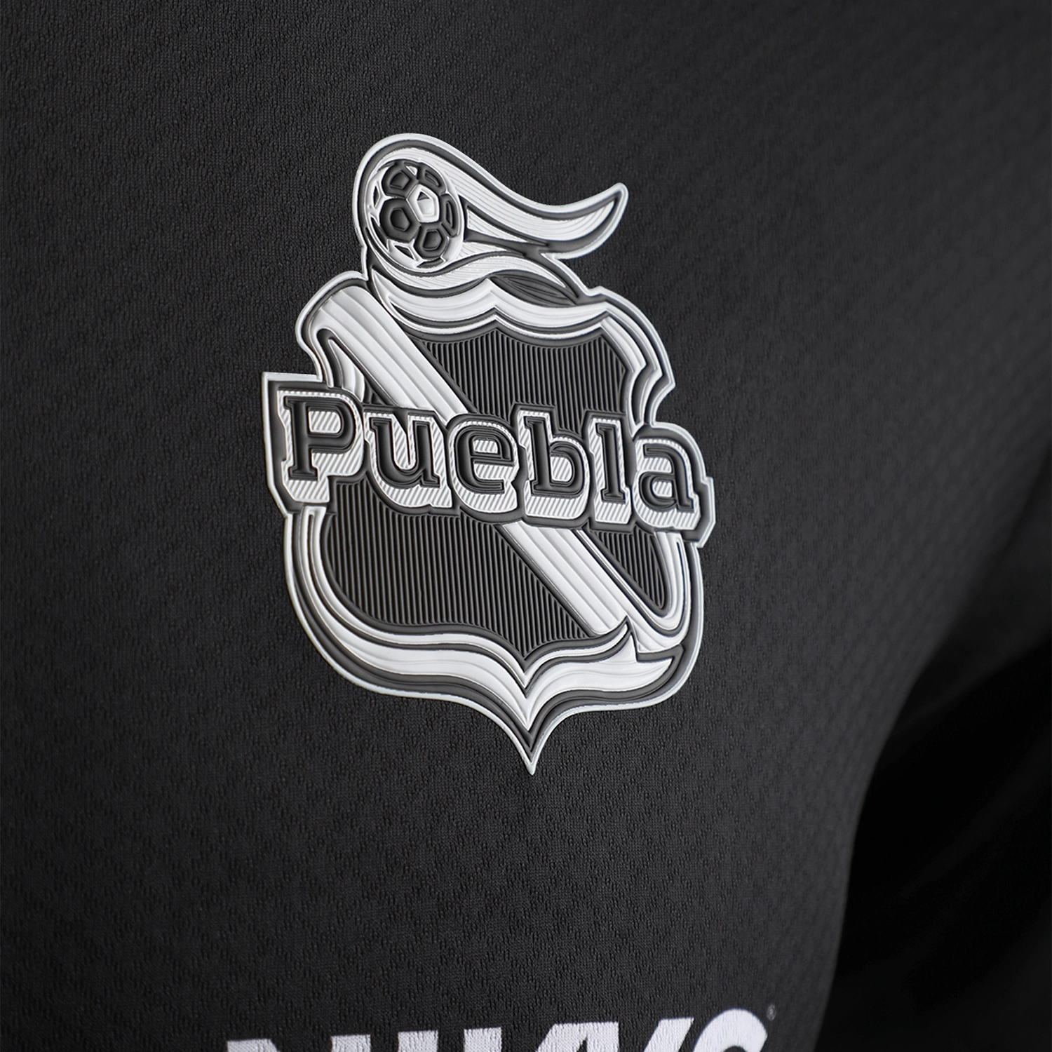 Pirma Men's Puebla Away Jersey 25/26 (Black/White) UV Protective Coating