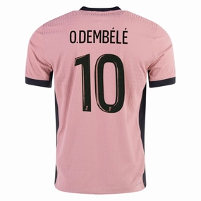 Nike Paris Saint-Germain Authentic Ousmane Demb??l?? Third Jersey 24/25 (Rust Pink/Black) Reflective Trim Detail