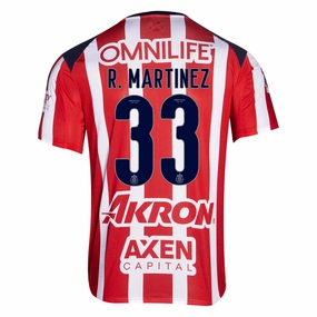 Slub Yarn Texture Puma Ra??l Mart??nez Men's Chivas De Guadalajara Home Jersey 25/26 (Puma Red/White)