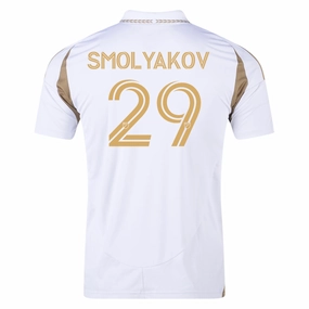 Reflective accents adidas Artem Smolyakov LAFC Away Jersey 25/26 (White/Gold)