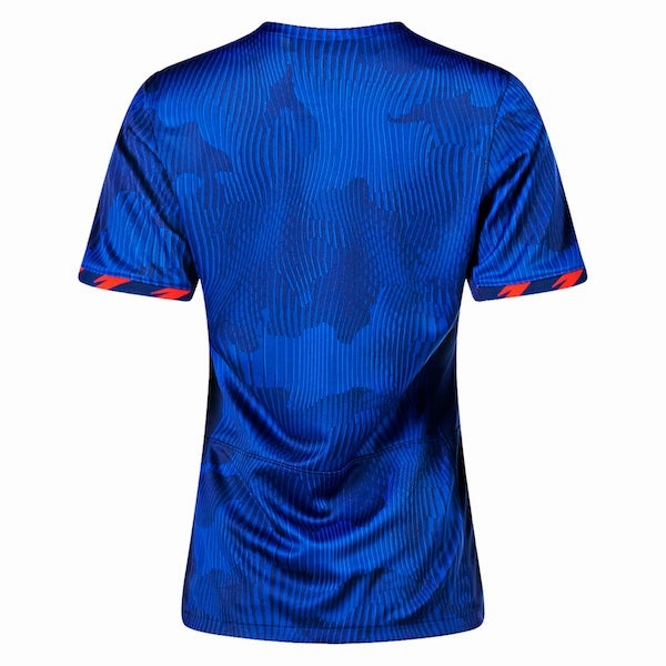 Nike Womens United States 4 Star Away Jersey 23/24 w/ 2019 World Cup Champion Patch (Hyper Royal/Loyal Blue) Quick Cool Material Lightweight Thermal Regulation