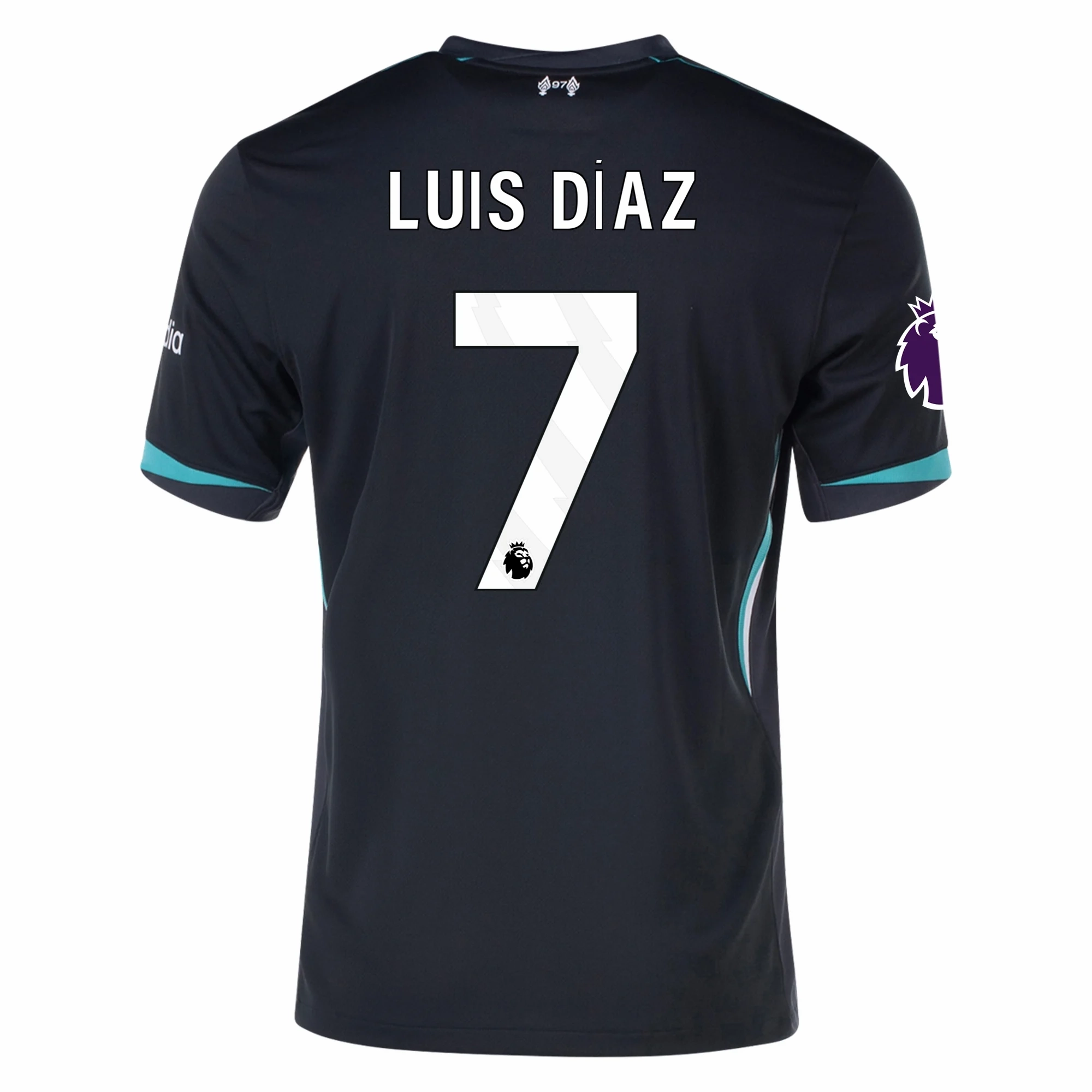 Energy Comfort Nike Liverpool Luis Diaz Away Jersey w/ EPL Patch 24/25 (Night Forest/Washed Teal)