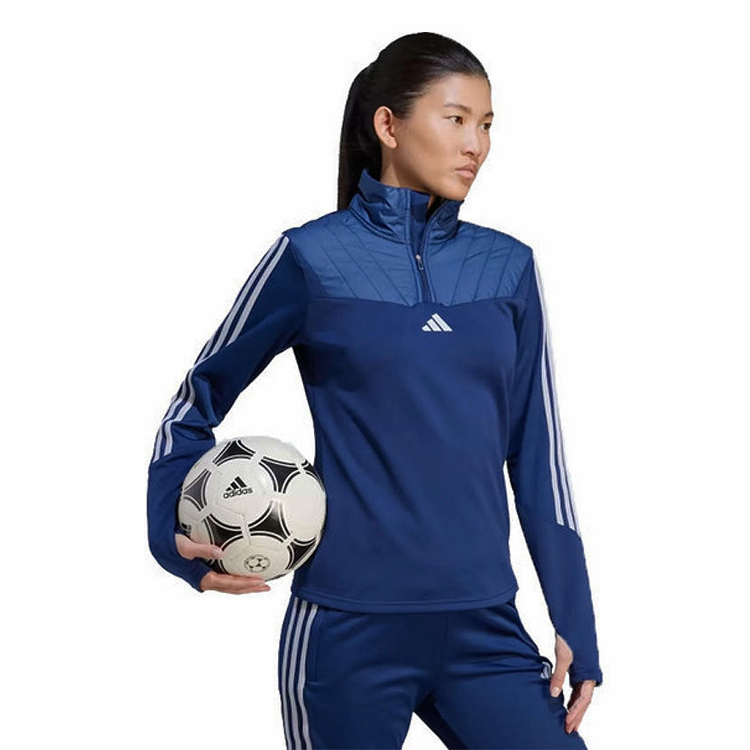 adidas - Women's Tiro 23 Winterized 1/4 Zip Top (IL3178) Performance Apparel Active Performance