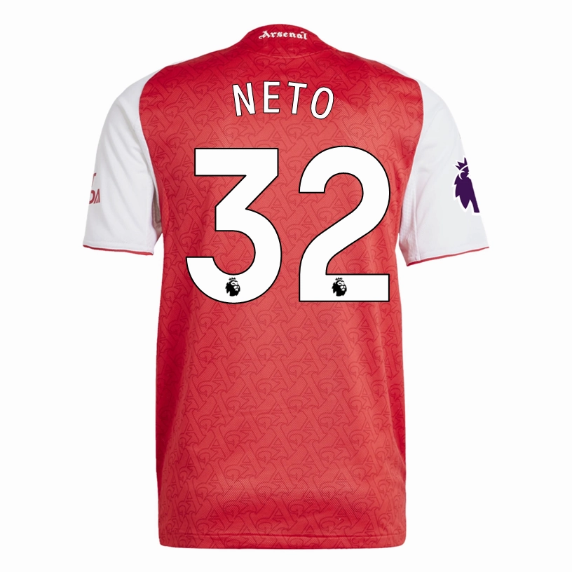 Active Weekend Comfort Technology adidas Norberto Neto Arsenal FC Authentic Home Jersey 25/26 w/ EPL Patch (Better Scarlet/White)