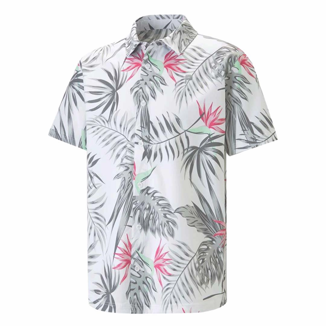 Thermal regulation Puma - Men's Puma x PTC Paradise Button Down Golf Shirt (539204 01)