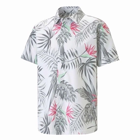 Thermal regulation Puma - Men's Puma x PTC Paradise Button Down Golf Shirt (539204 01)