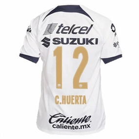 Power Comfort Sport Flex Nike Pumas UNAM Cesar Huerta Home Jersey w/ Liga MX Patch 23/24 (White/Obsidian)