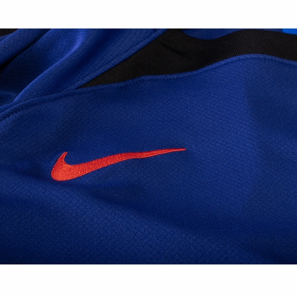 Nike Netherlands Virgil Van Dijk Away Jersey 22/23 (Deep Royal/Habanero Red) Wrinkle Resistant Weave Eco Friendly Production