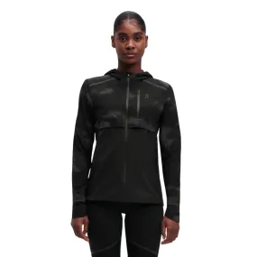 Womens On Running Weather Jacket Lumos - Black SnagFree Fabric