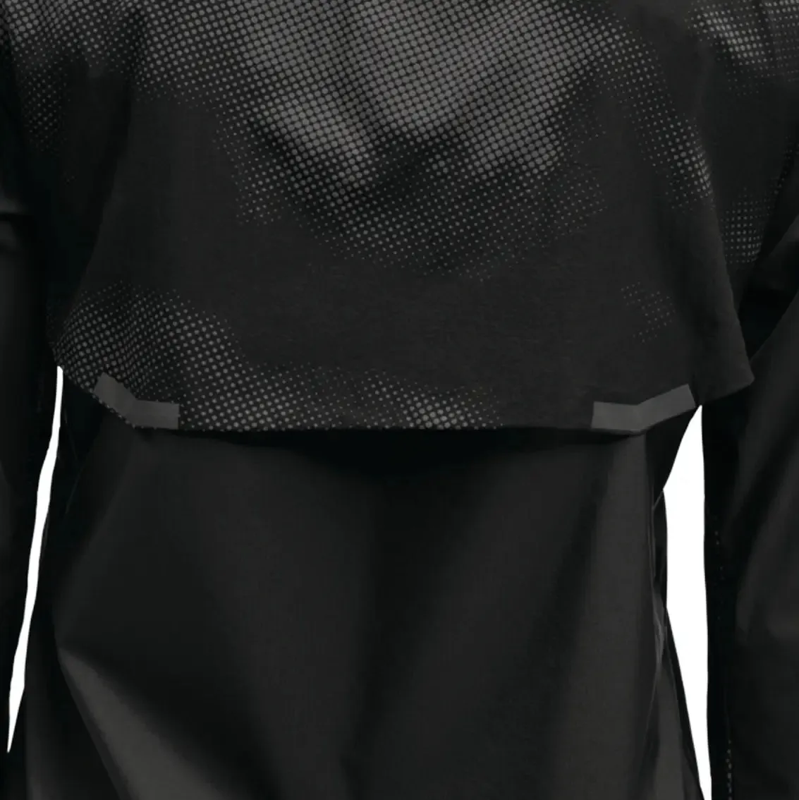 Womens On Running Weather Jacket Lumos - Black Modern Cut SmoothEdging