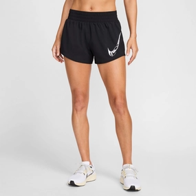 Striped Design stretchy design Women's One Mid-Rise Brief-Lined Graphic Shorts