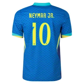 Reinforced Seams Nike Brazil Authentic Neymar Jr. Away Jersey 24/25 Soar/Dynamic Yellow)