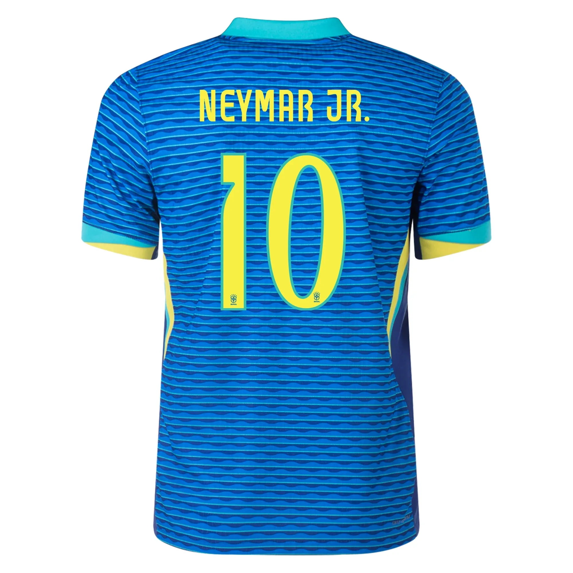 Eco Friendly Fibers Nike Brazil Authentic Neymar Jr. Away Jersey 24/25 Soar/Dynamic Yellow)