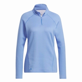 adidas - Women's 1/4-Zip Golf Pullover (HT1266) Reinforced Stitching Drop Tail Hem