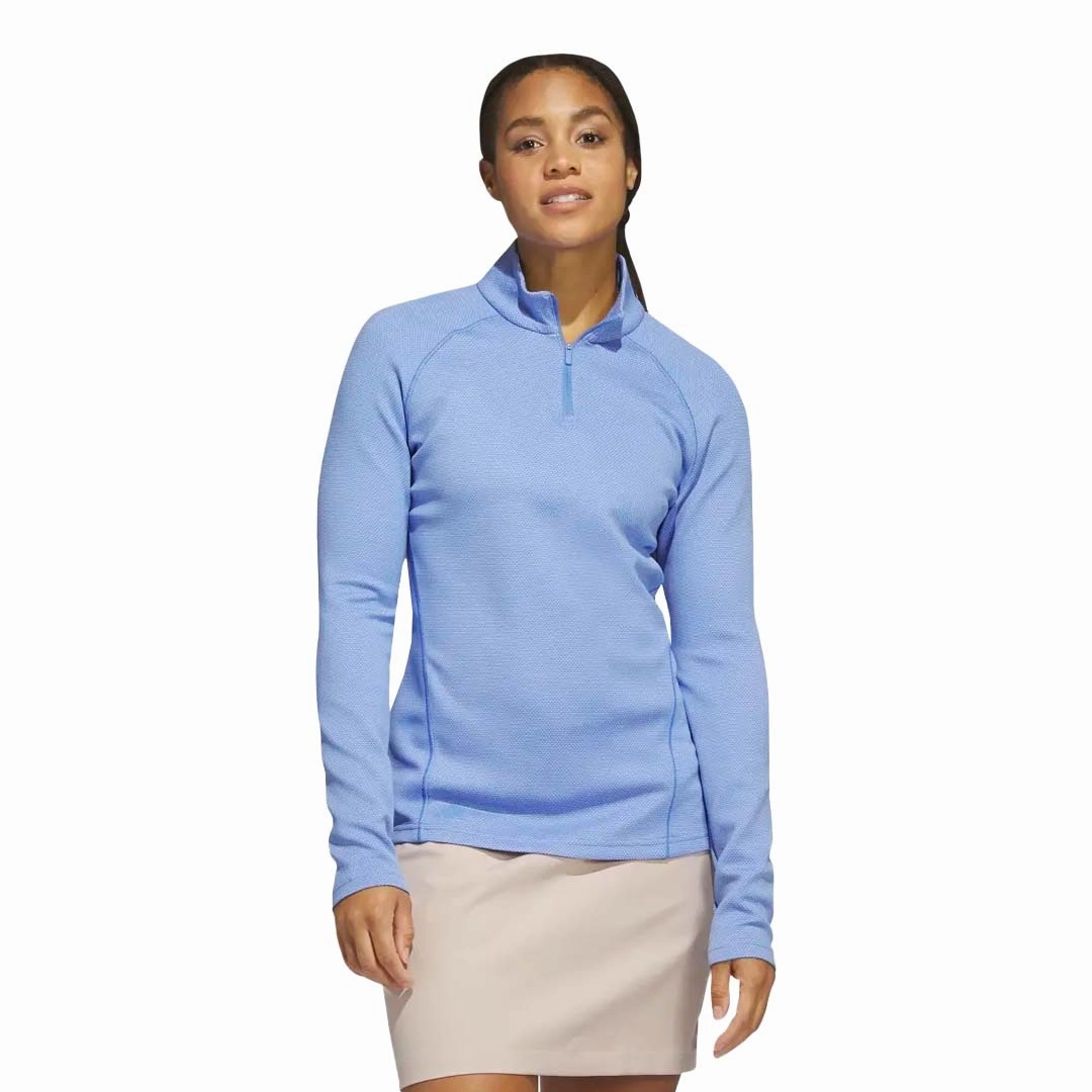 adidas - Women's 1/4-Zip Golf Pullover (HT1266) Reflective Detailing Breathable Underarm Gussets