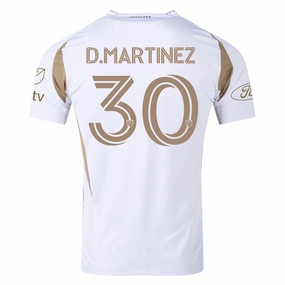 Essential Fit Smooth Silicone Gripper adidas David Martinez LAFC Authentic Away Jersey w/ MLS   Apple   Ford Logo 25/26 (White/Gold)