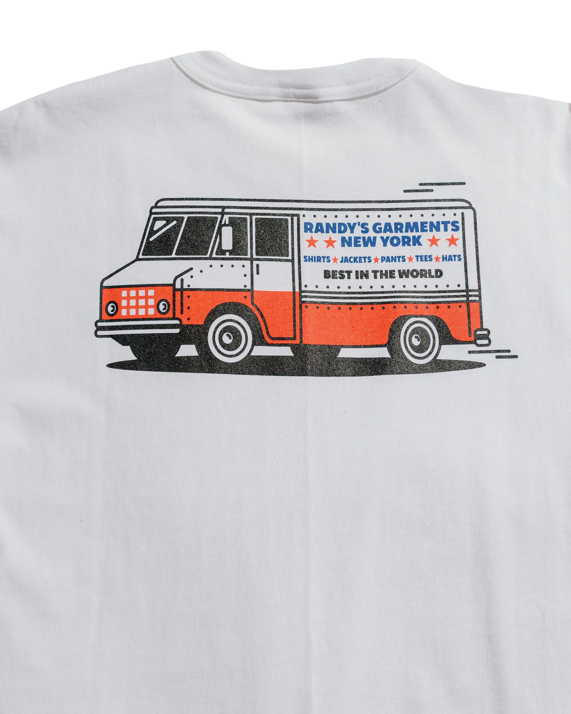 Temperature Regulating Fabric Randy's Garments Box Truck Tee White