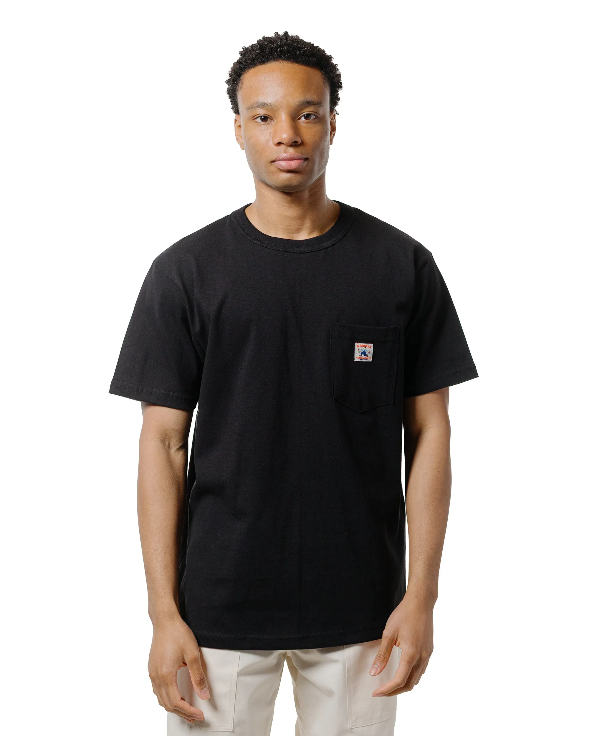 Randy's Garments Pocket Tee Black Hiking durability Chic Vibes