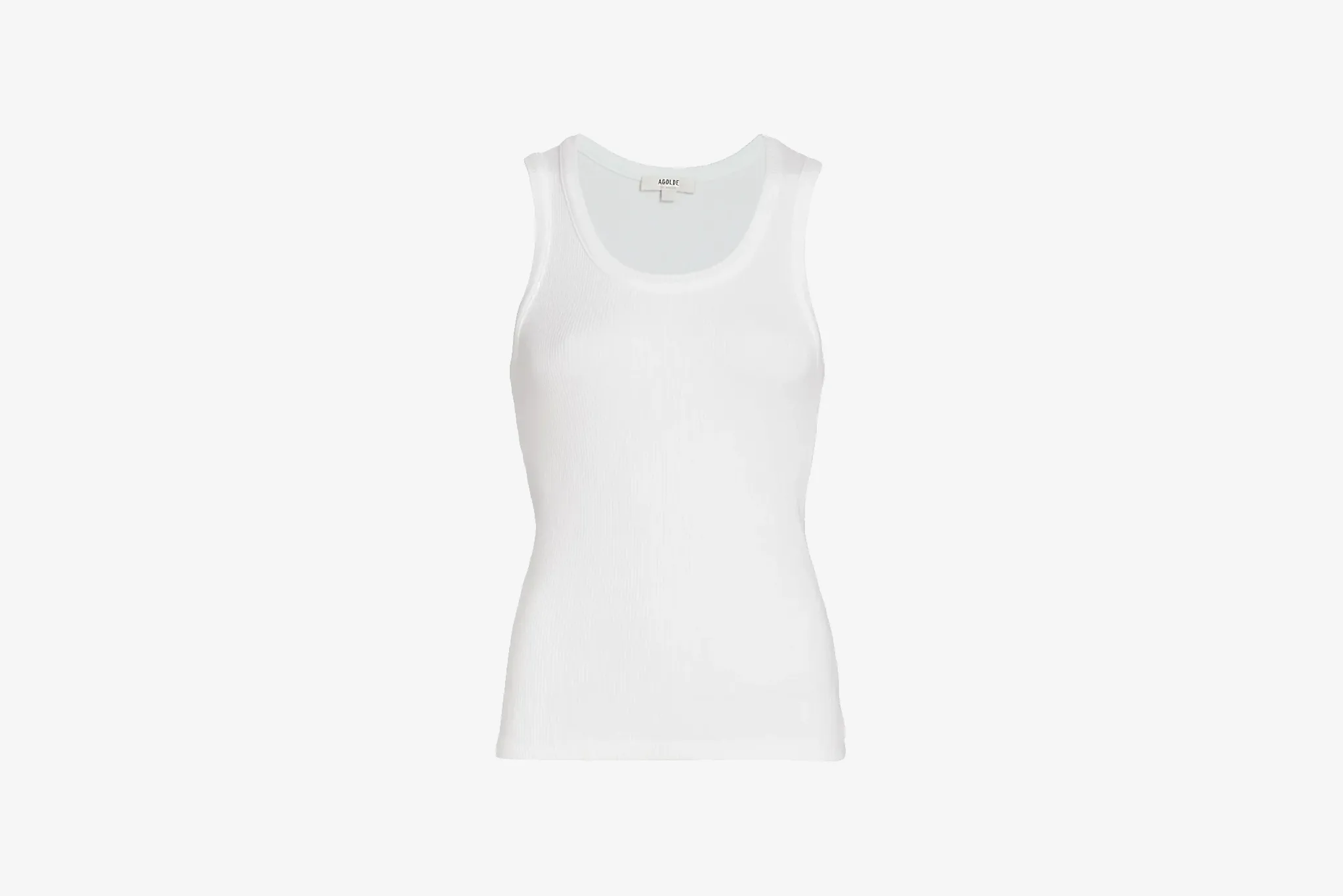 Flexible Outerwear Reinforced Hem AGOLDE "Poppy Tank" W - White