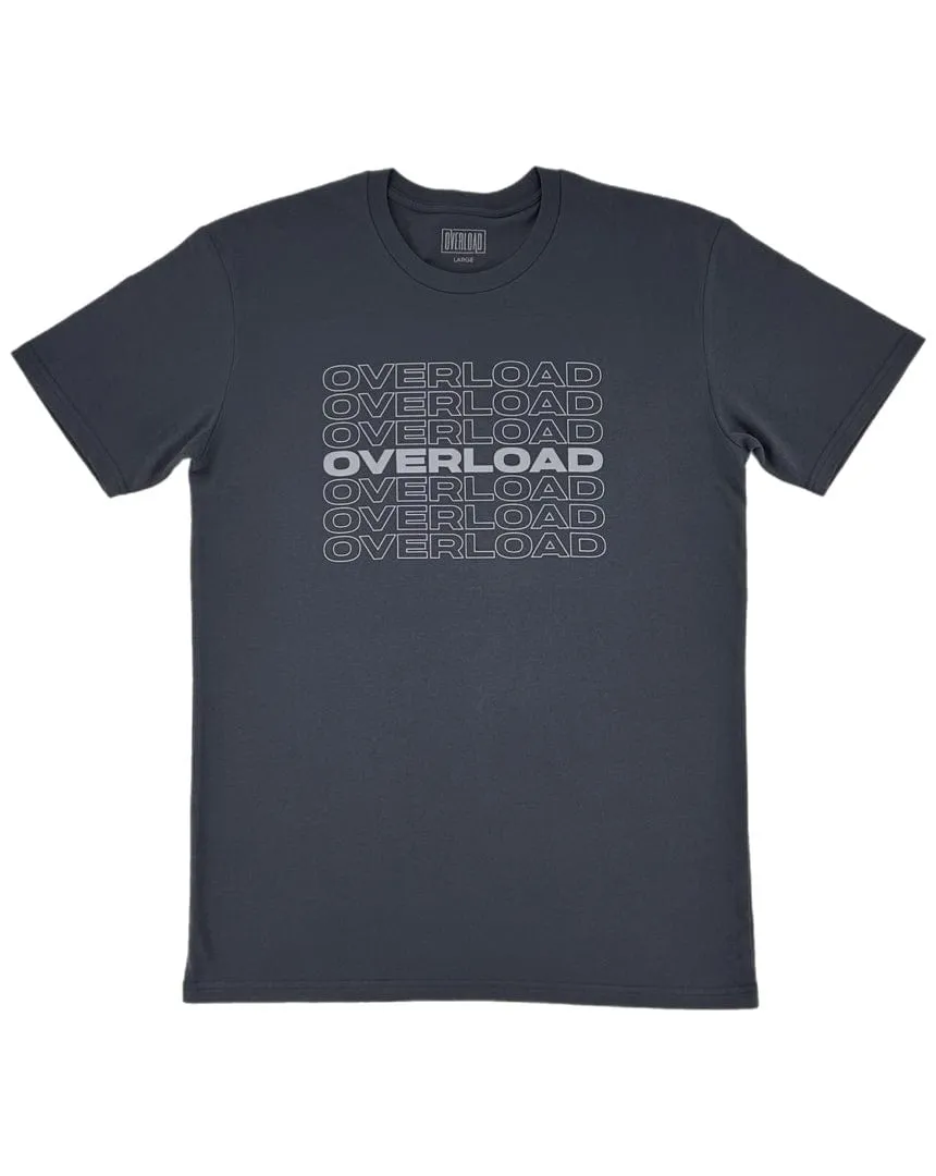 Overload Repeater Tee - Blue Grey Colorfast Technology Cozy Jacket