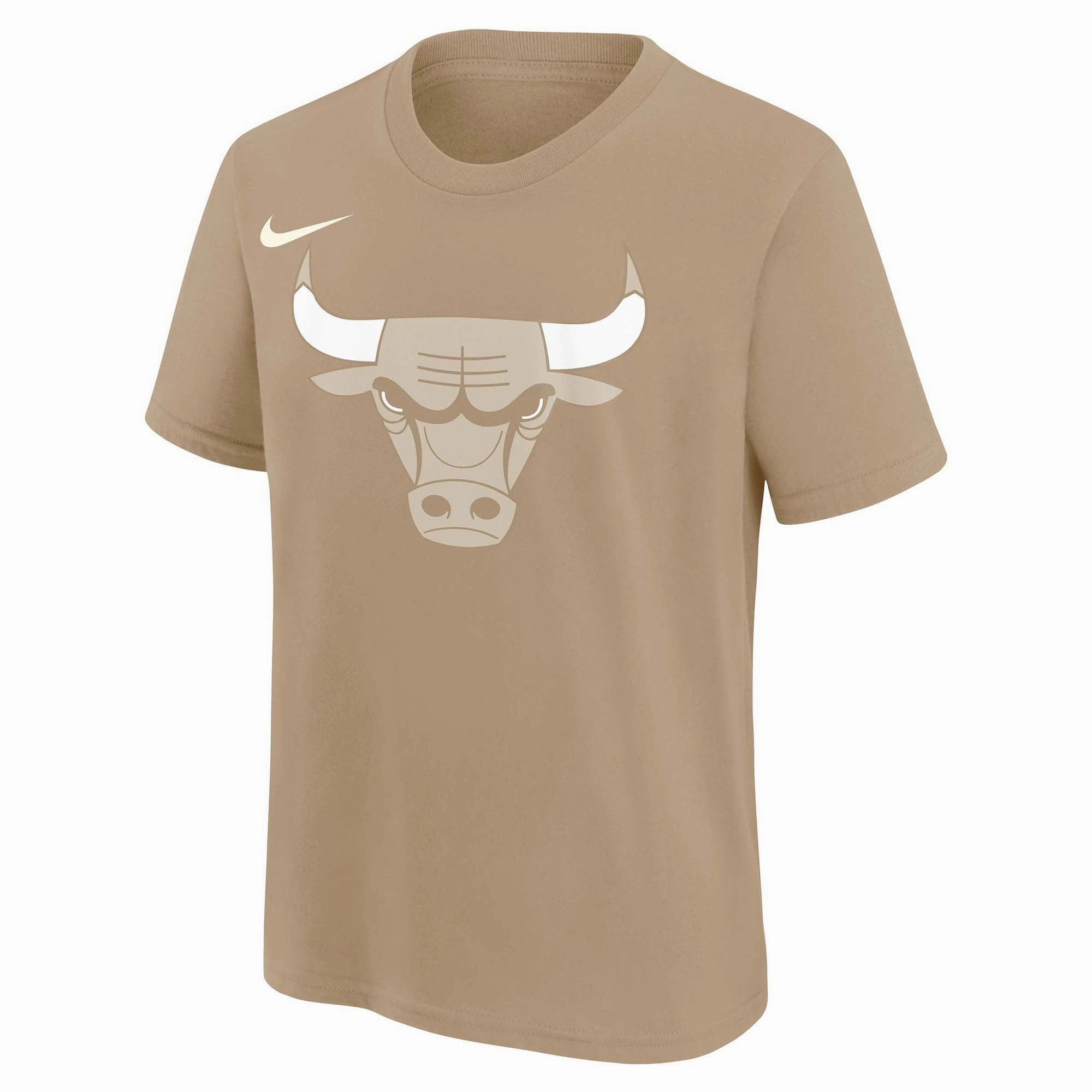 Junior's NBA Chicago Bulls 2024/25 Essential City Edition Short Sleeve Logo Tee Quick Adapt Fibers Versatile Gear