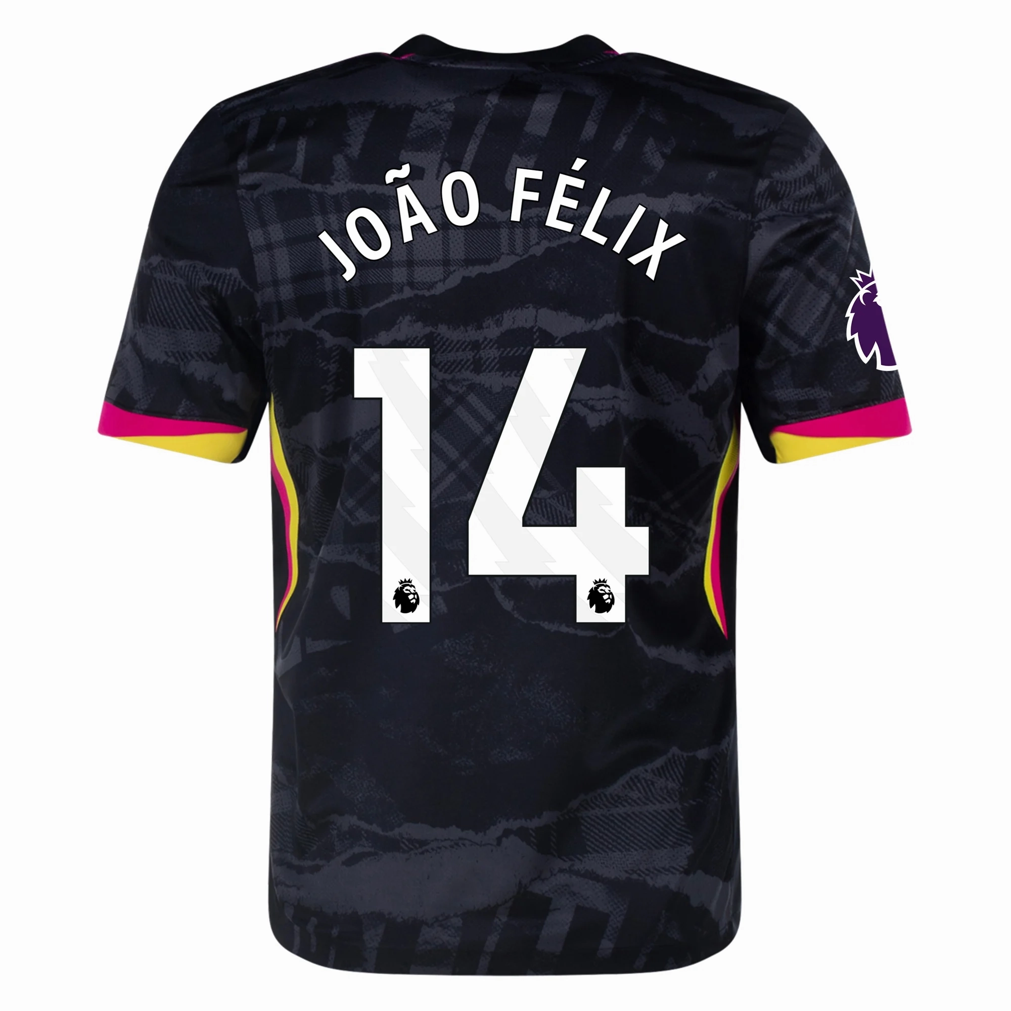 Nike Chelsea Joao Felix Third Jersey w/ EPL Patch 24/25 (Anthracite/Pink Prime) Athletic Day
