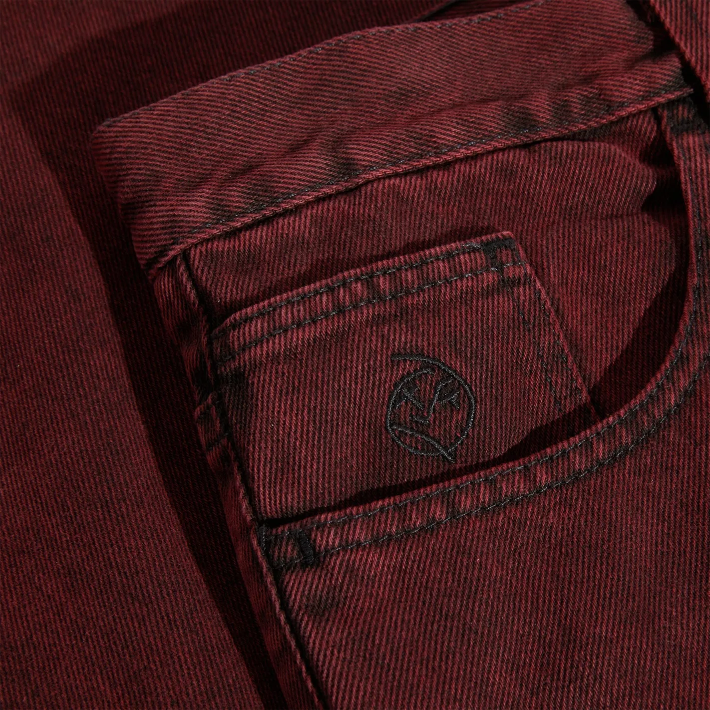 Big Boy Pants (Red/Black) Casual Trousers Firm Leather
