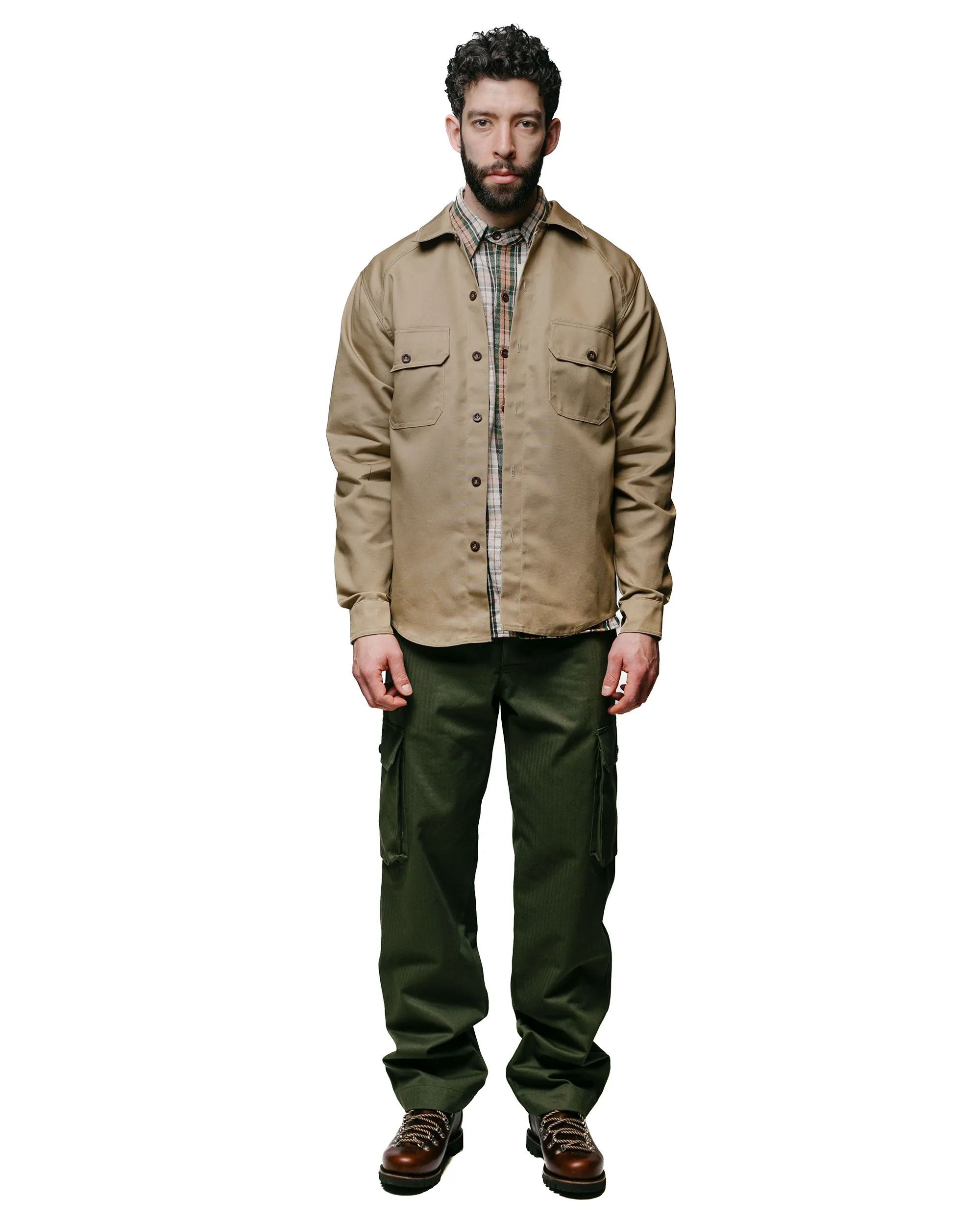 Rosa Rugosa Ranger Long Sleeve Shirt Khaki UV Protection Metallic Finish