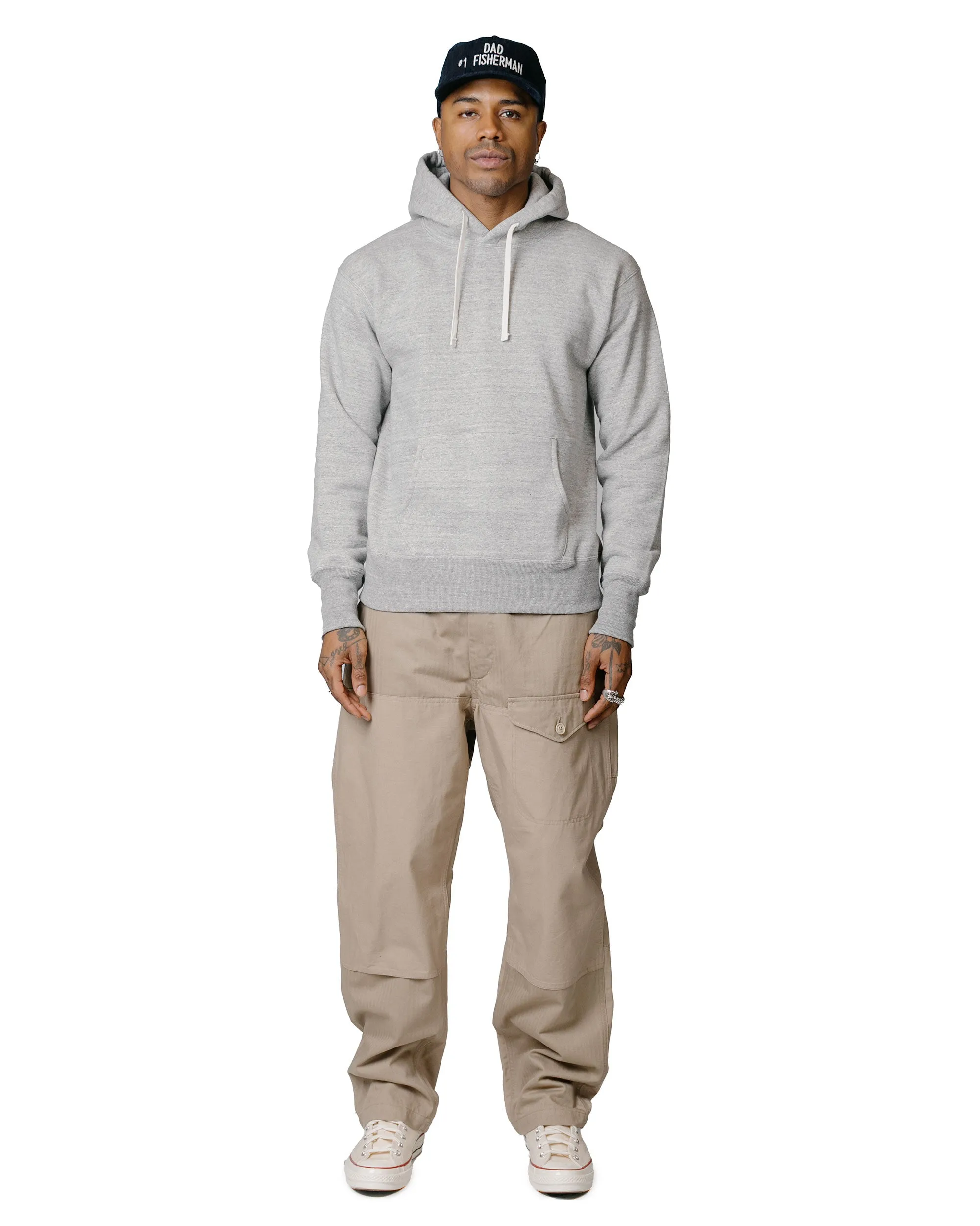 Bar Hopping Street Look The Real McCoy??s MC19124 10 oz. Loopwheel Parka Grey