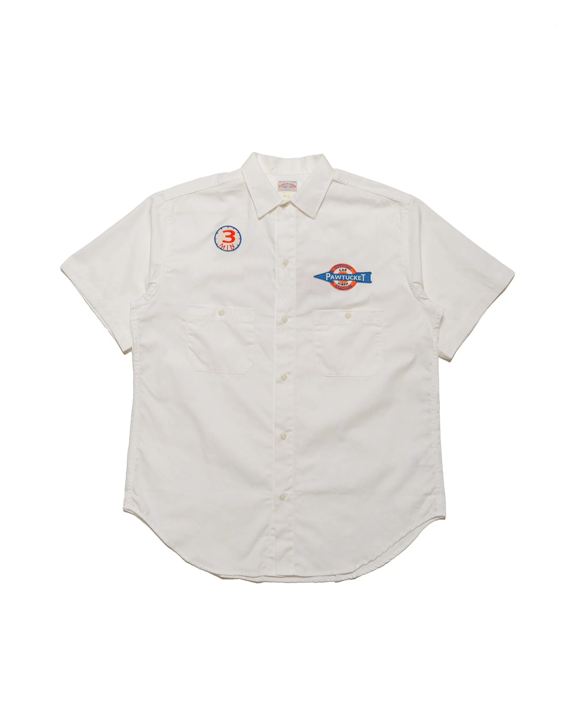Runway Inspired The Real McCoy's MS24005 Cotton Serviceman Shirt / Pawtucket White
