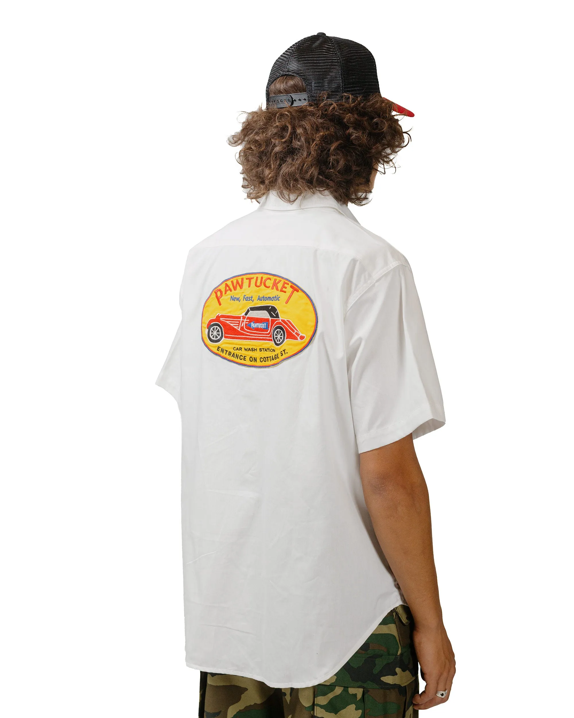 The Real McCoy's MS24005 Cotton Serviceman Shirt / Pawtucket White Bold Graphics