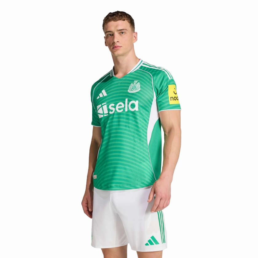 adidas Men's Newcastle United 25/26 Authentic Away Jersey (Green/White) Action Wear