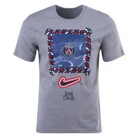 Nike Paris Saint-Germain DNA T-Shirt (Dark Grey Heather) EasyCareFinish