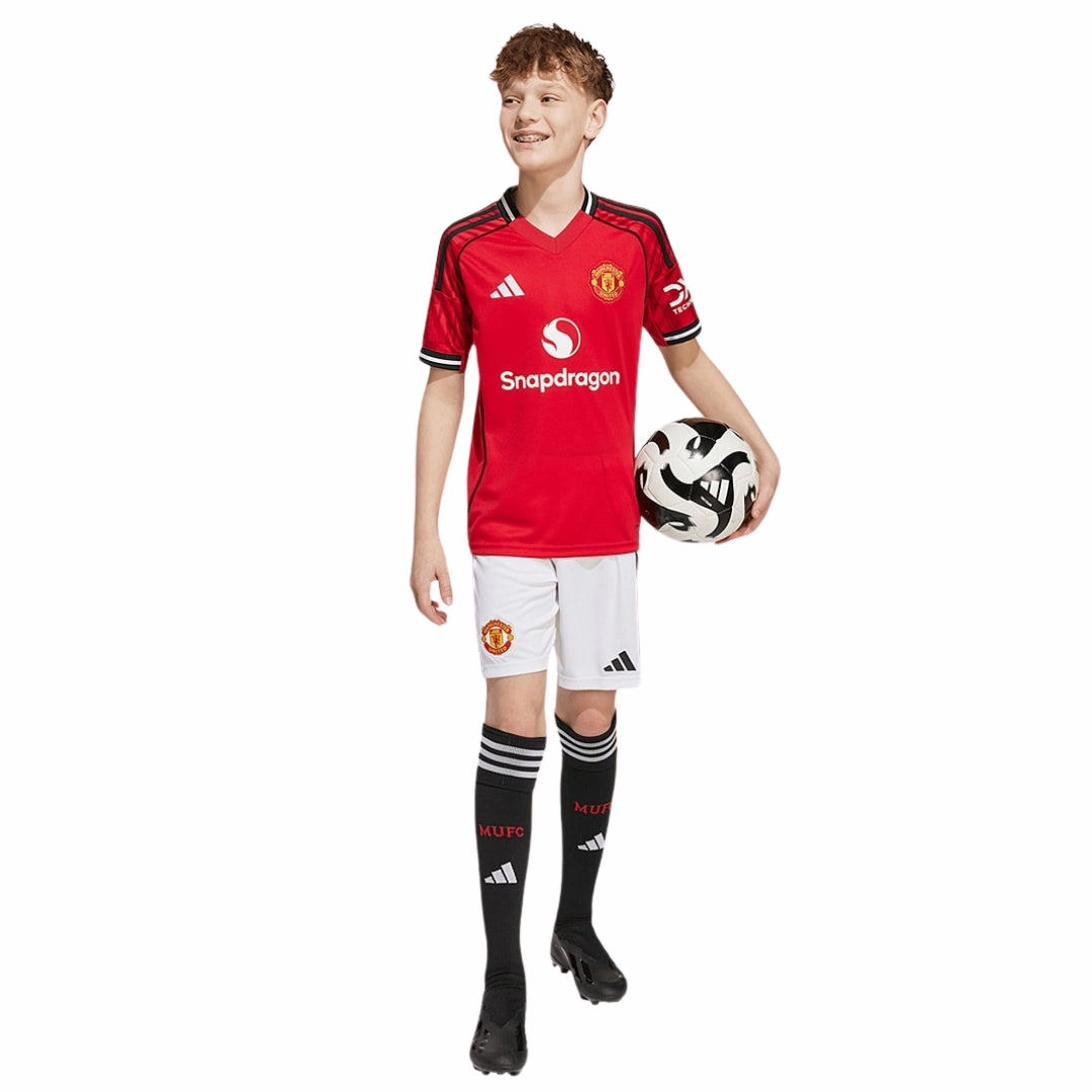 Irregularity Free Edging adidas Youth Manchester United 25/26 Home Jersey (Red)