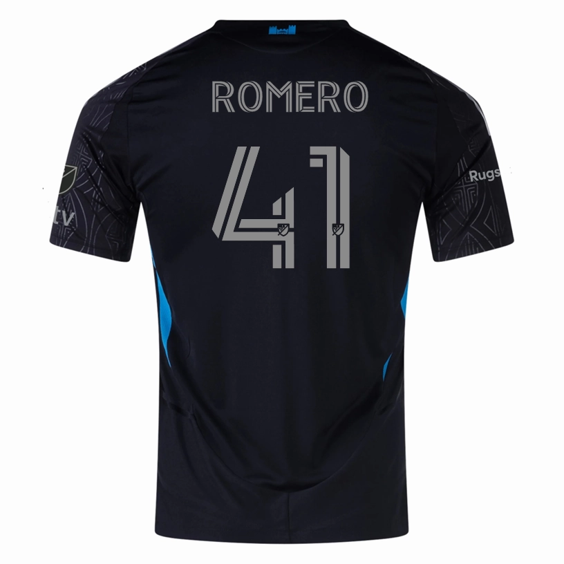 adidas Brian Romero Charlotte FC Authentic Away Jersey 25/26 (Black) Eco Friendly Recycled Yarn Neutral Vibe