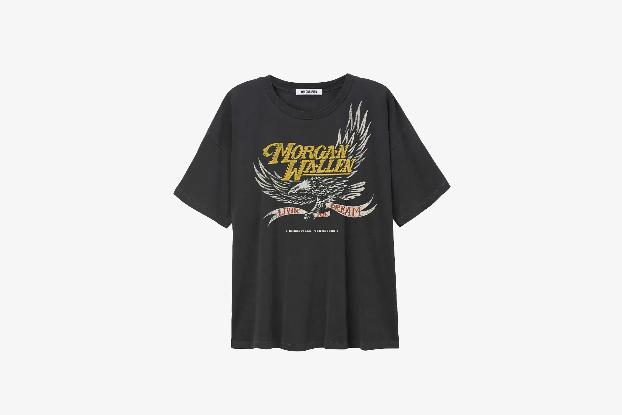 DayDreamer "Morgan Wallen Livin' The Dream T-Shirt" W - Vintage Black Timeless Fashion Cozy clothing