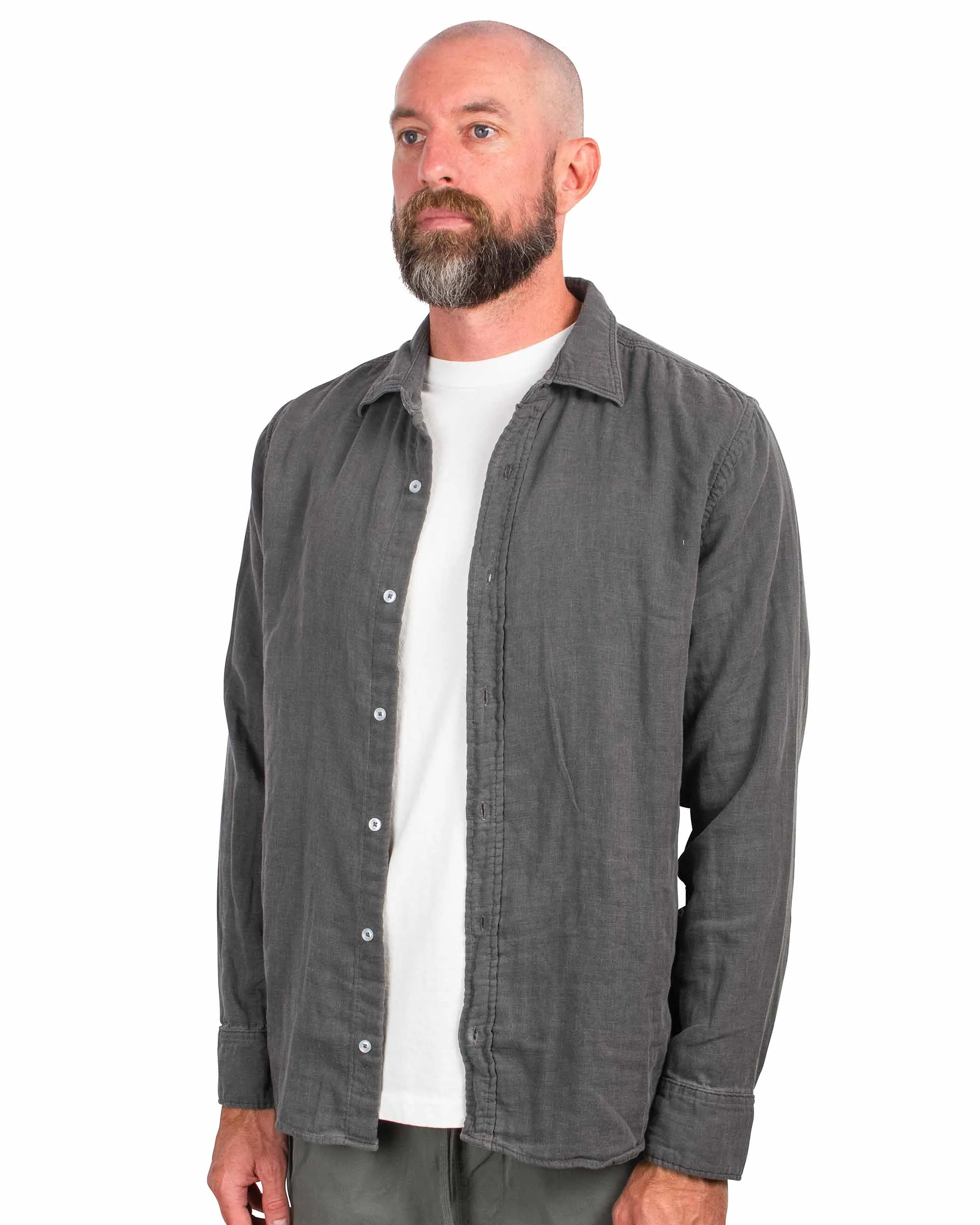 Save Khaki United Triple Gauze Easy Shirt Black No Bulk Layering System Travel-friendly