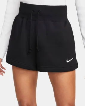 Reinforced Knees StretchableFabric Nike "Sportswear Phoenix Fleece Shorts" W - Black