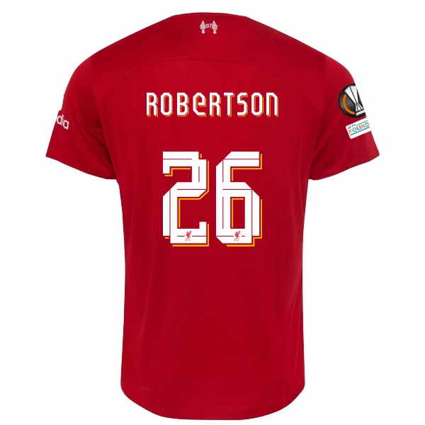 Eco Friendly Blend Nike Liverpool Andrew Robertson Home Jersey w/ Europa League Patches 23/24 (Red/White)