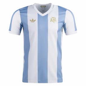 Aerobic Performance Fit Stylish performance adidas Argentina 50th Anniversary Jersey 24/25 (Ambient Sky /Cloud White)