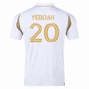 Durable Recycled Blend adidas Yaw Yeboah LAFC Away Jersey 25/26 (White/Gold)