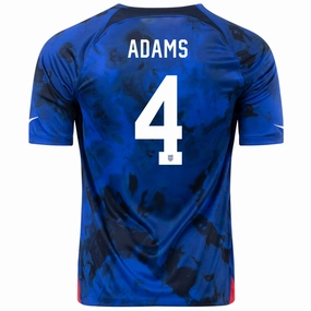 Lightweight Lining Base Movement Nike United States Tyler Adams Away Jersey 22/23 (Bright Blue/White)