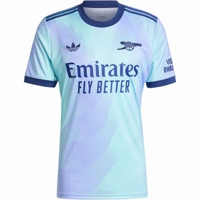 Energy Gear Rugged Wear adidas Arsenal Third Jersey 24/25 (Clear Aqua/Light Flash Purple)