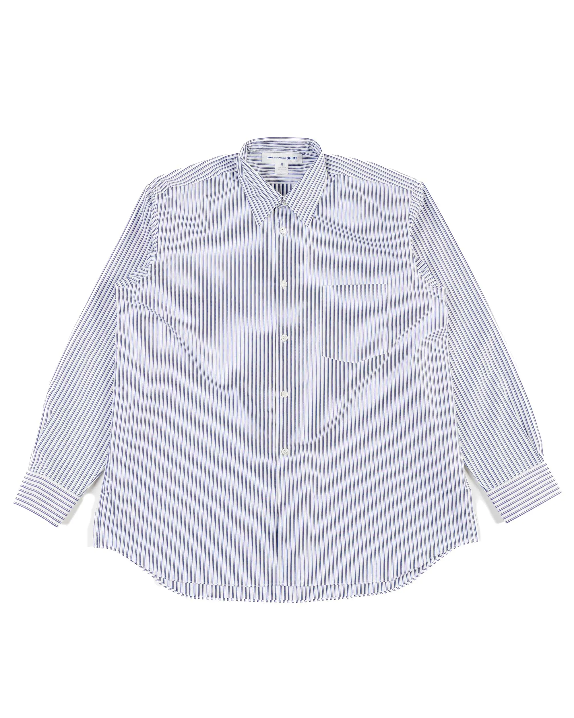Flex Fit Collar Premium Quality Comme des Gar?ons SHIRT Wide Classic Big Collar Shirt Stripe 4
