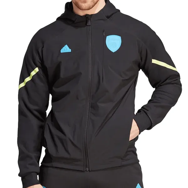 adidas Arsenal D4GMD Full Zip Hoodie 23/24 (Black) Layered