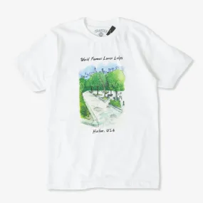 Smooth Jersey Texture Stylish Day Wear Lenox Tee (White)